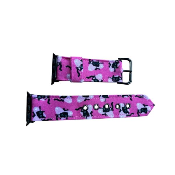 Pink Kitty Watch strap to fit Apple watch