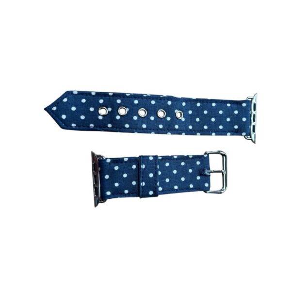 Navy Spot Watch strap to fit Apple watch