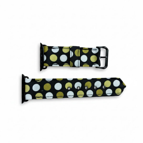 Lime Dots Watch strap to fit Apple watch